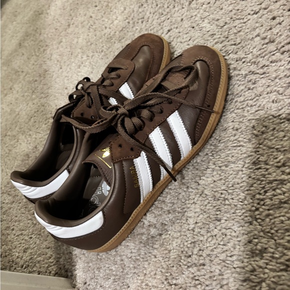 Adidas women’s Brown and White Sambas - Picture 3 of 6